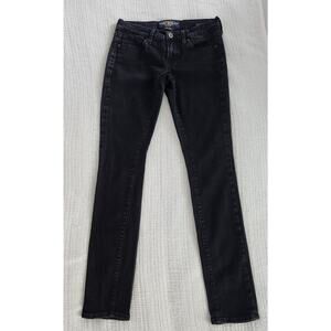 Lucky Brand Charlie Skinny Jeans Black 4 / 27R Mid Rise Stretch Denim